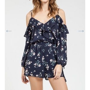 Navy blue romper