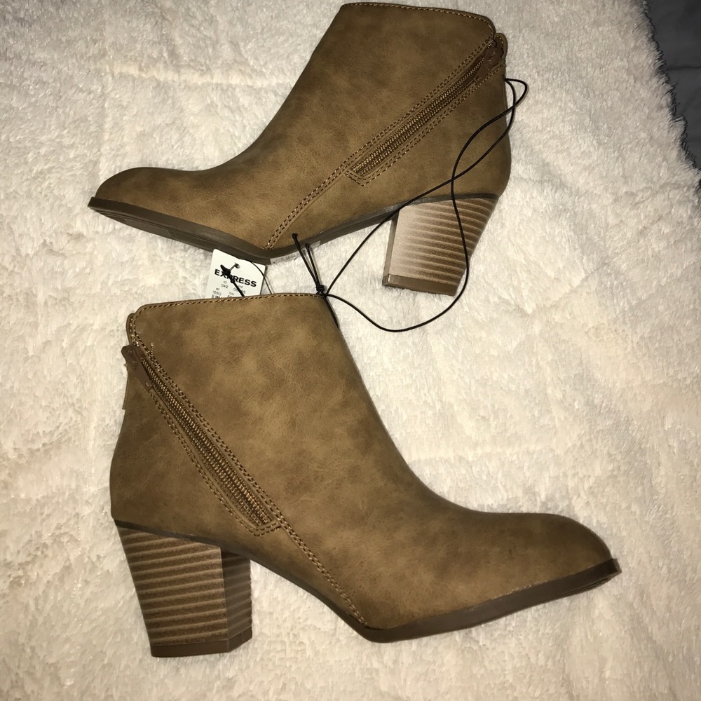 Express Brown Booties