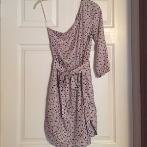 BCBGeneration One Shoulder Geo Print Dress