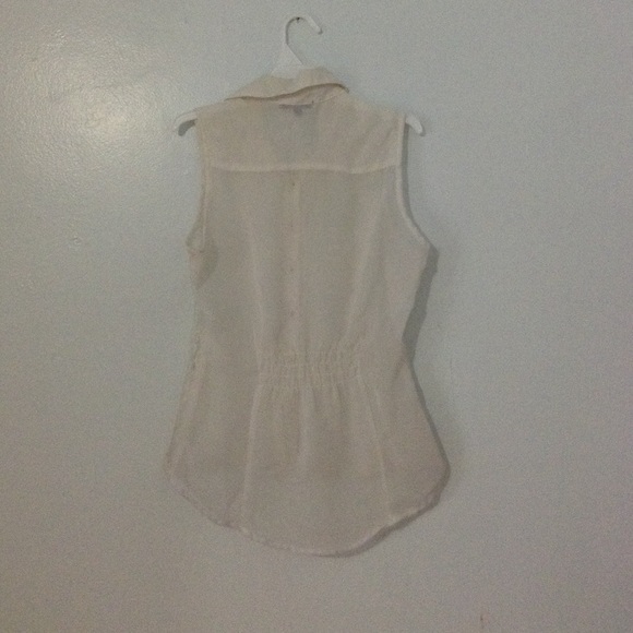 White sheer lacy blouse from Macy's - Picture 2 of 4