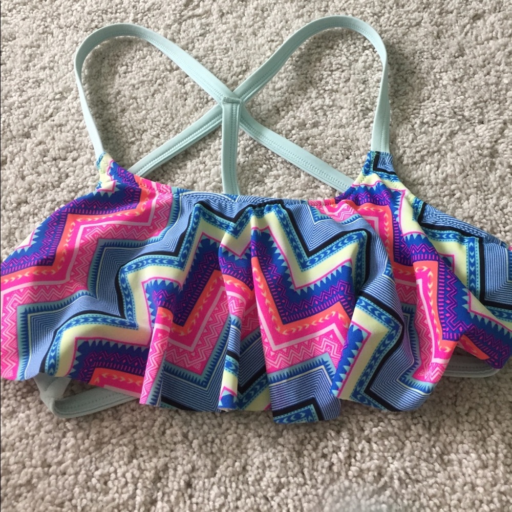 Tribal print vs bathing suit top