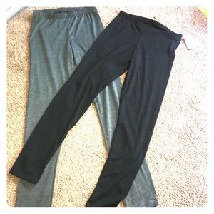 grey and black leggings