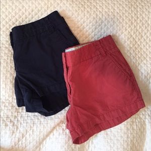 JCrew Chino Shorts Dark Blue and Nantucket Red 4