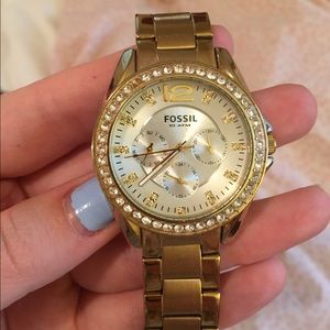 Gold fossil watch!