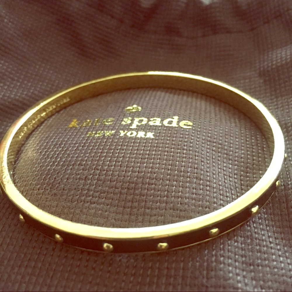 Kate Spade Gold and Black Bangle