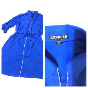 Express mid blue dress