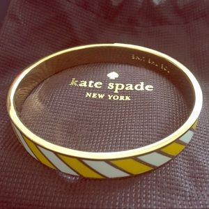 Kate Spade Gold White and Yellow Bangle