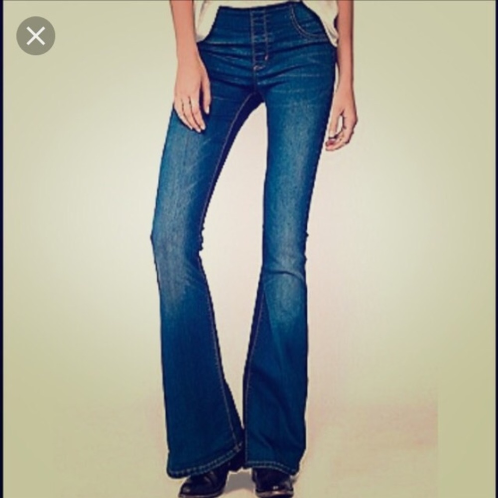 Free people pull on flare size 25 black