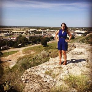 Flirty blue dress