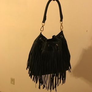 H&m Fringed Bucket Bag