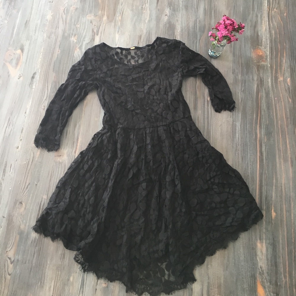 Black free people lace dress!