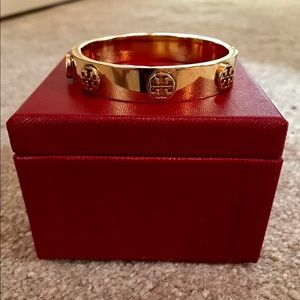 Tory Burch Logo Gold Bangle
