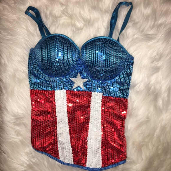CNC Costume National Other - CAPTAIN AMERICA HALLOWEEN CORSET