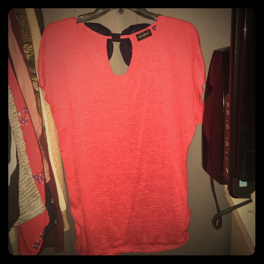 Bow keyhole shirt