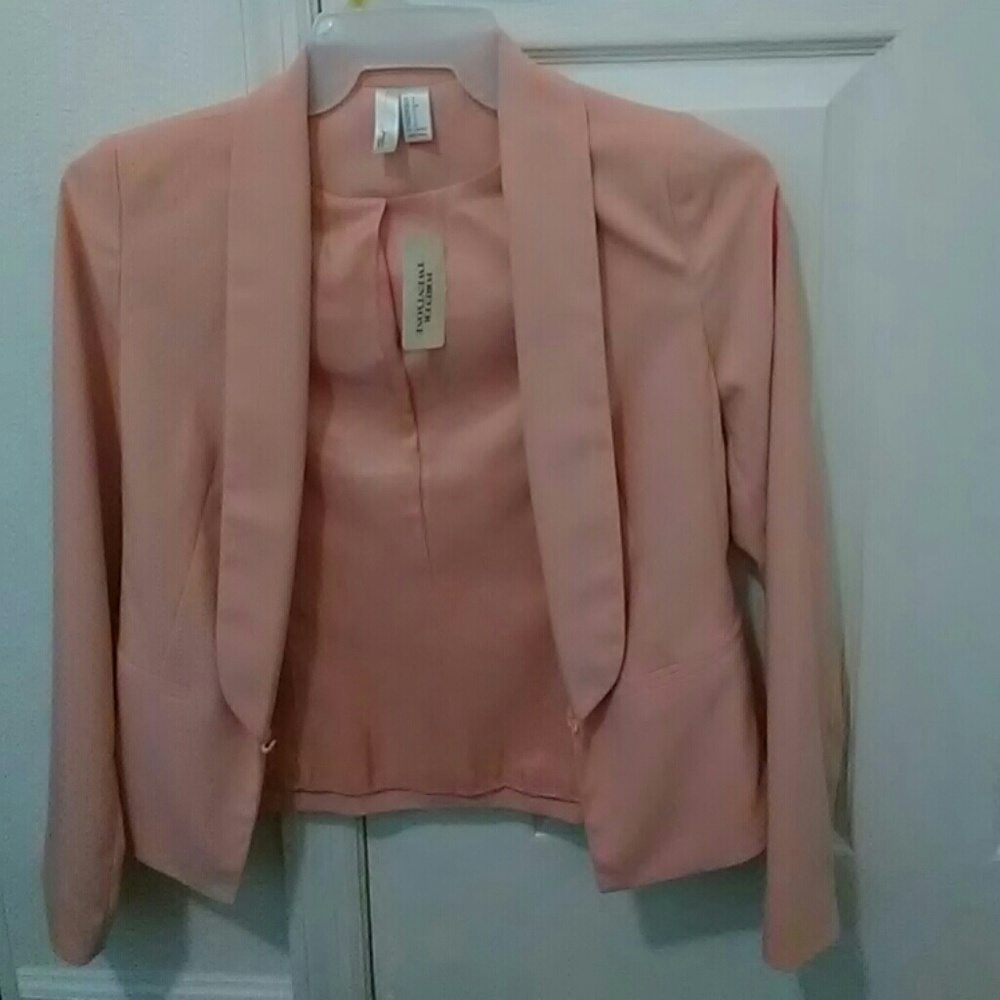 Baby pink blush career jacket