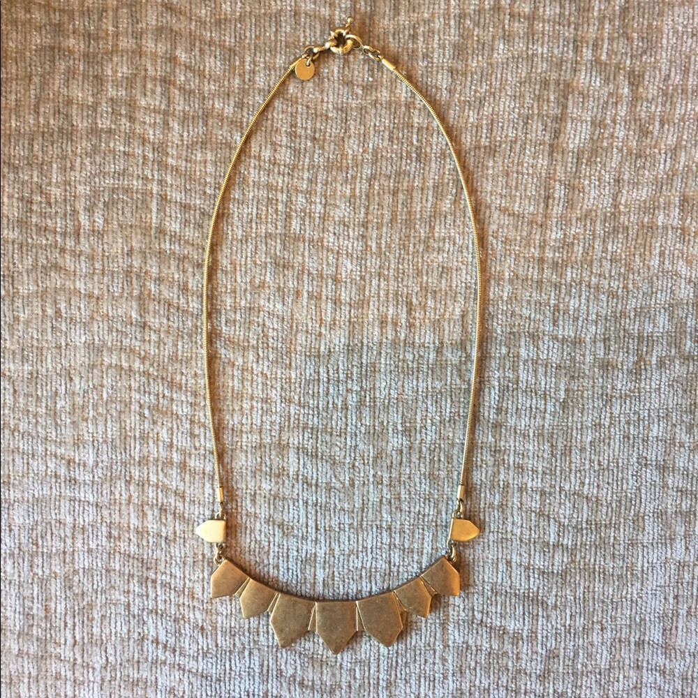 Madewell Gold Bib Necklace