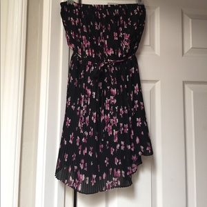 Strapless light dress