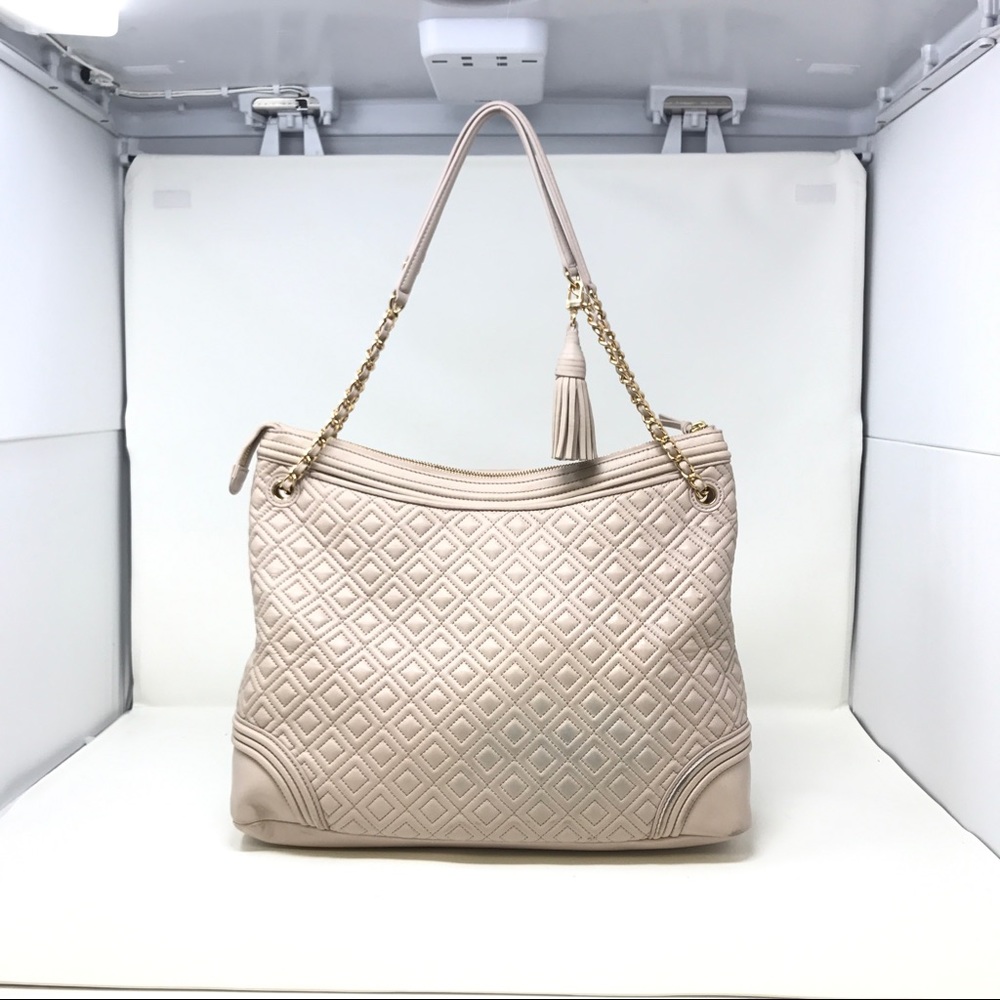 Tory burch Leather Lamp Skin Preowned totes - Picture 2 of 7