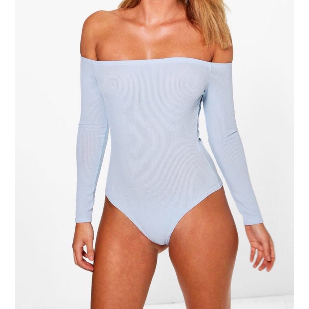 OFF THE SHOULDER long sleeves BODYSUIT