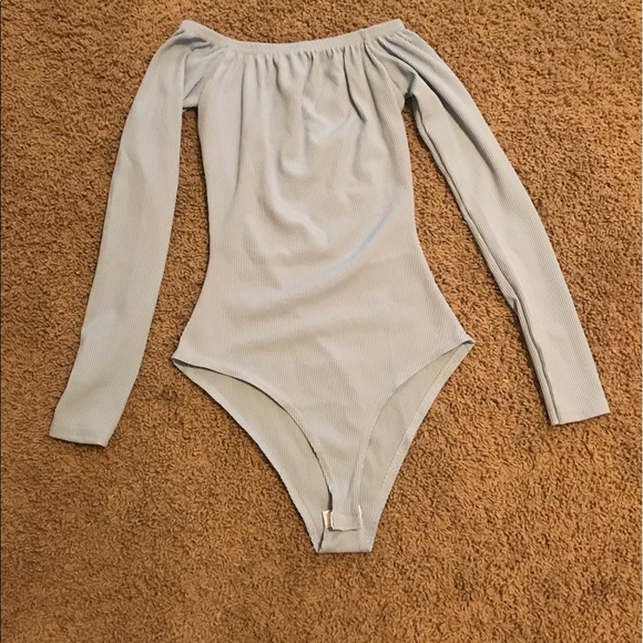 OFF THE SHOULDER long sleeves BODYSUIT - Picture 4 of 5