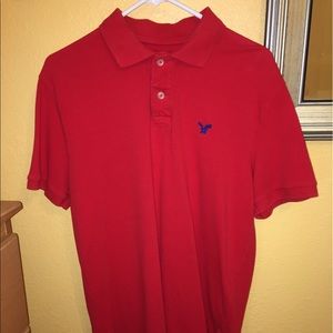 Red American Eagle Polo Shirt
