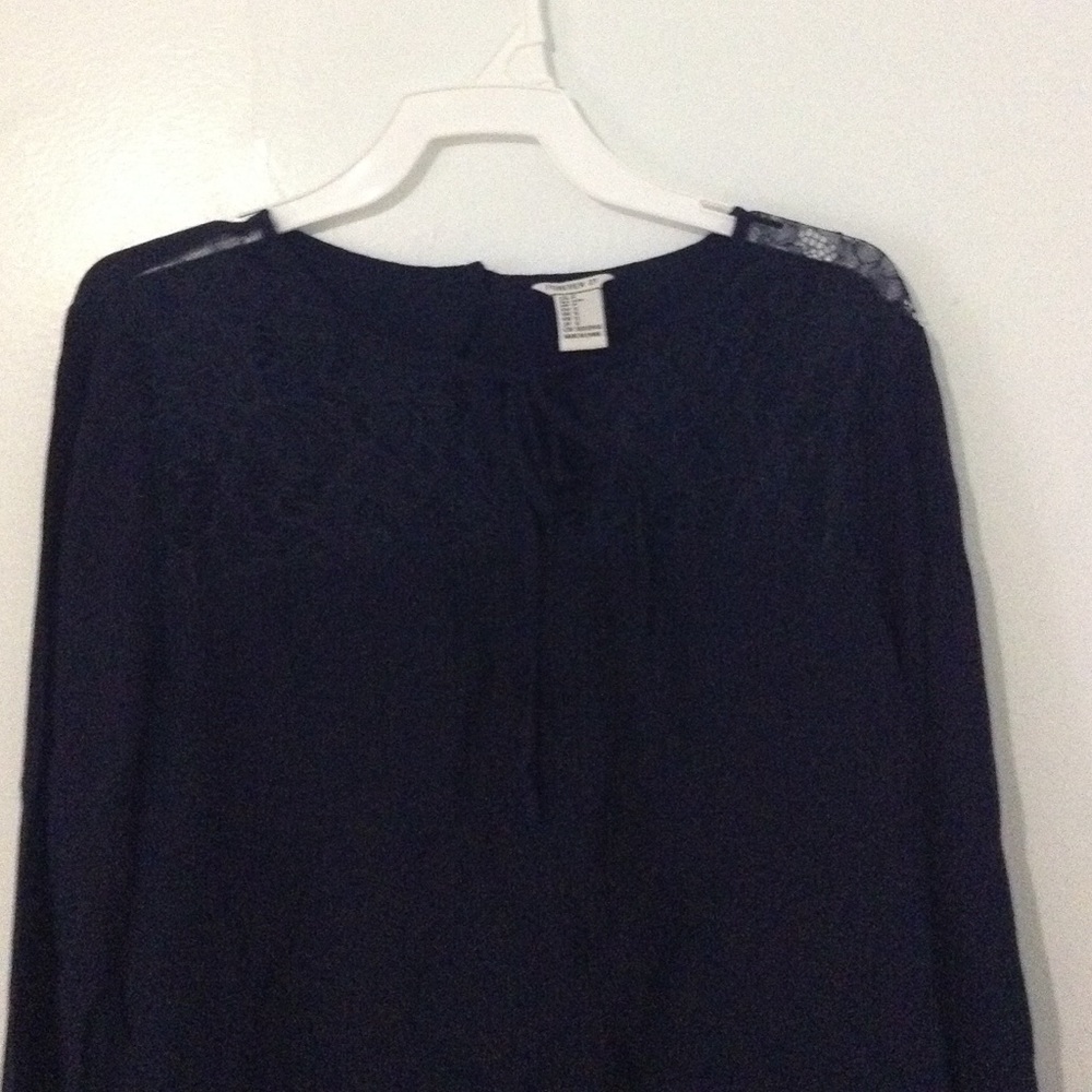 Navy blue lace top from Forever 21