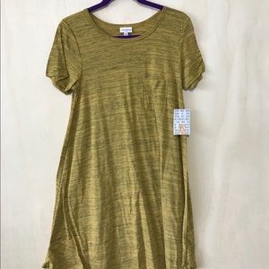 LuLaRoe XS Mustard Gold Carly Hi/Low
