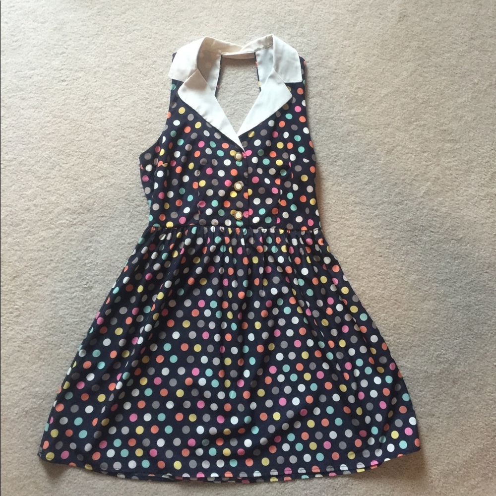 Vintage Polka-dot Dress (1950s)