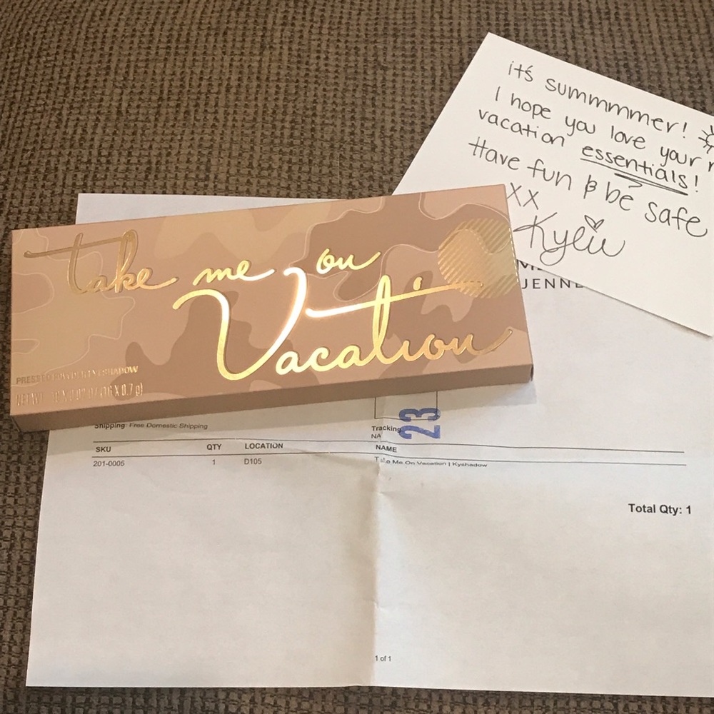 Kylie Cosmetics Take Me On Vacation Palette