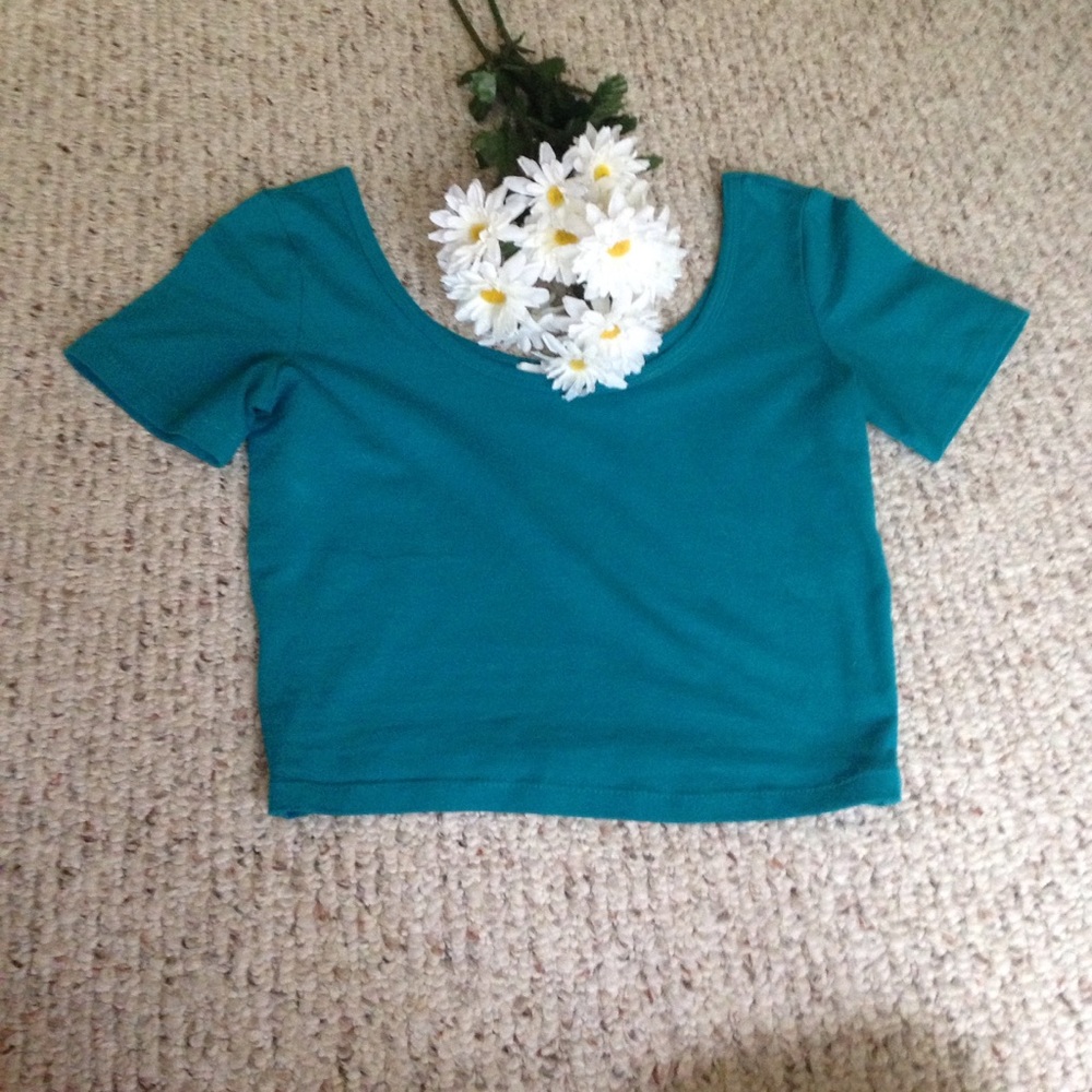 Blue Crop Top