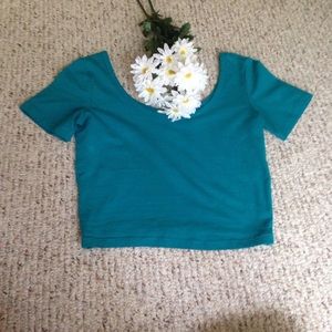Blue Crop Top