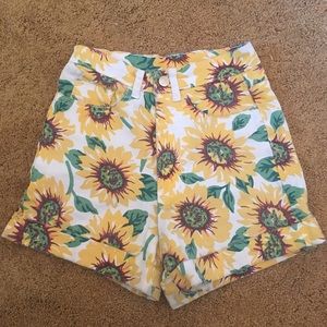 American Apparel Sunflower Shorts