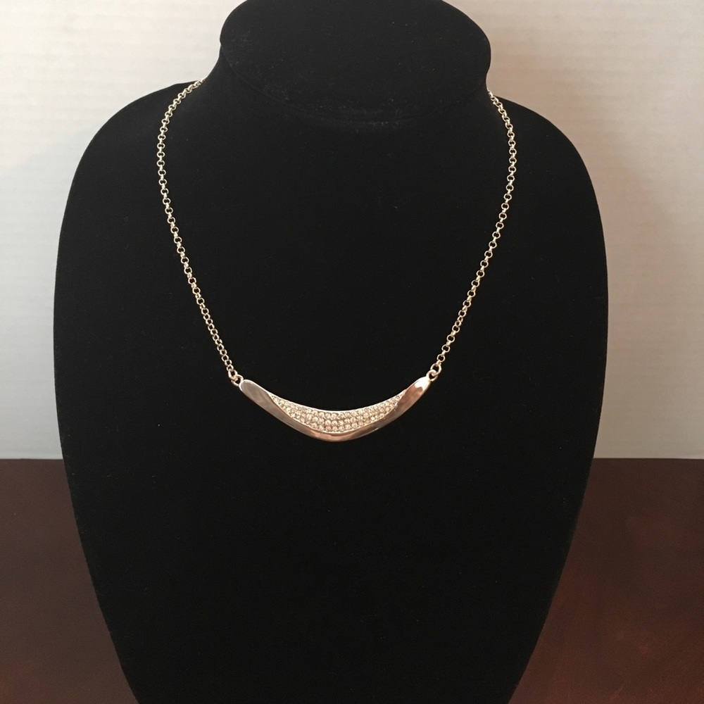 Silver and rhinestone detailed necklace