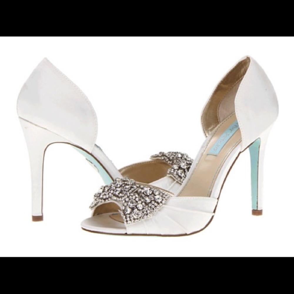 Blue by Betsy Johnson wedding shoes