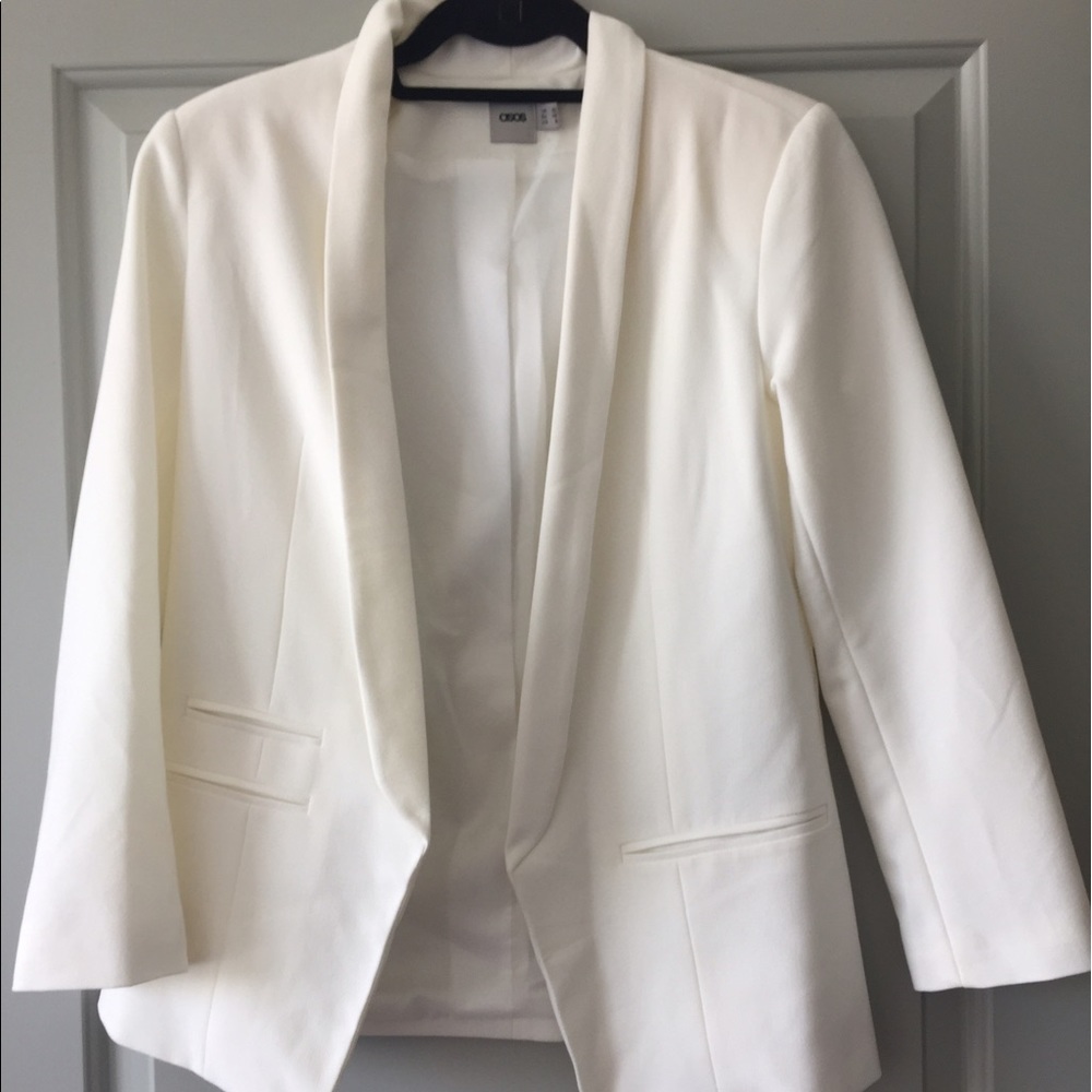 White ASOS blazer! Great for work