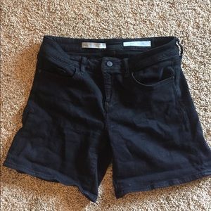 Anthropologie Black Denim Shorts