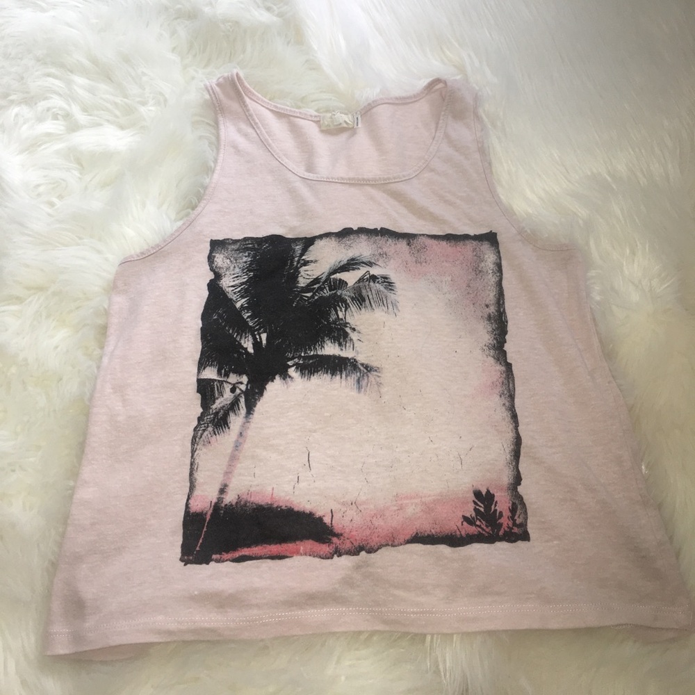 Palm tree tank top