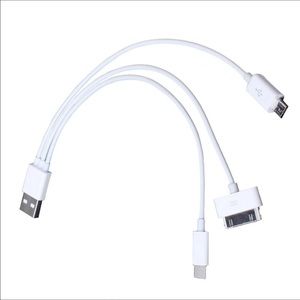 Universal 3 in 1 USB Charge Cable
