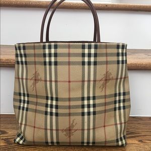 Authentic Burberry Shopper Tote Purse