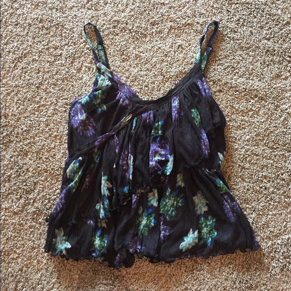 Free People Flower Pattern Tank