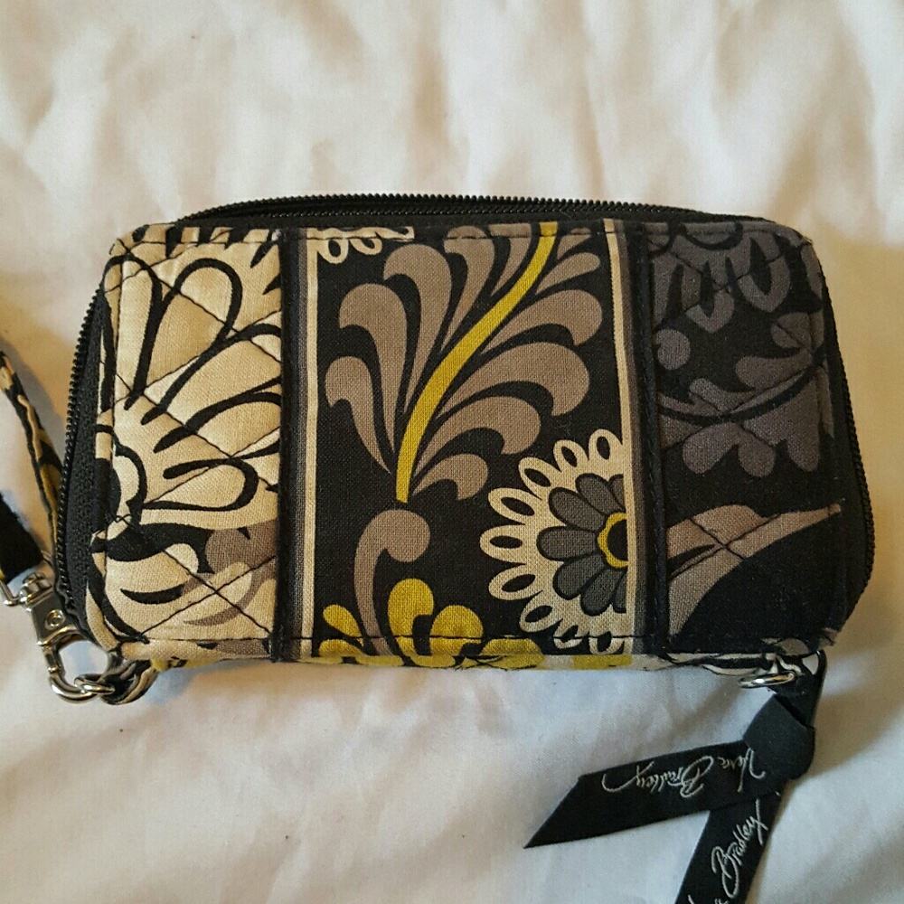 vera bradley zip wallet with cell phone holder