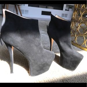 Giuseppe Zanotti Suede Black Booties
