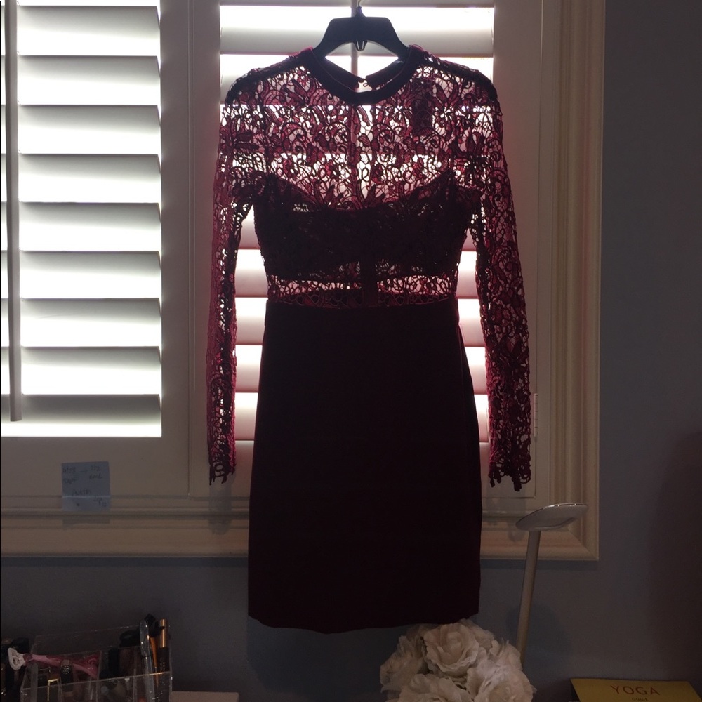 Burgundy Lace Dress!