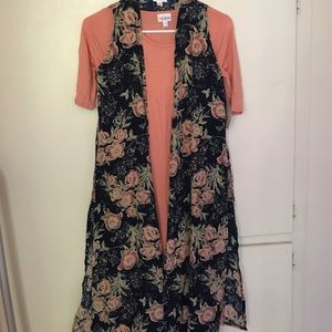LulaRoe leggings, Julia Dress, Joy Vest