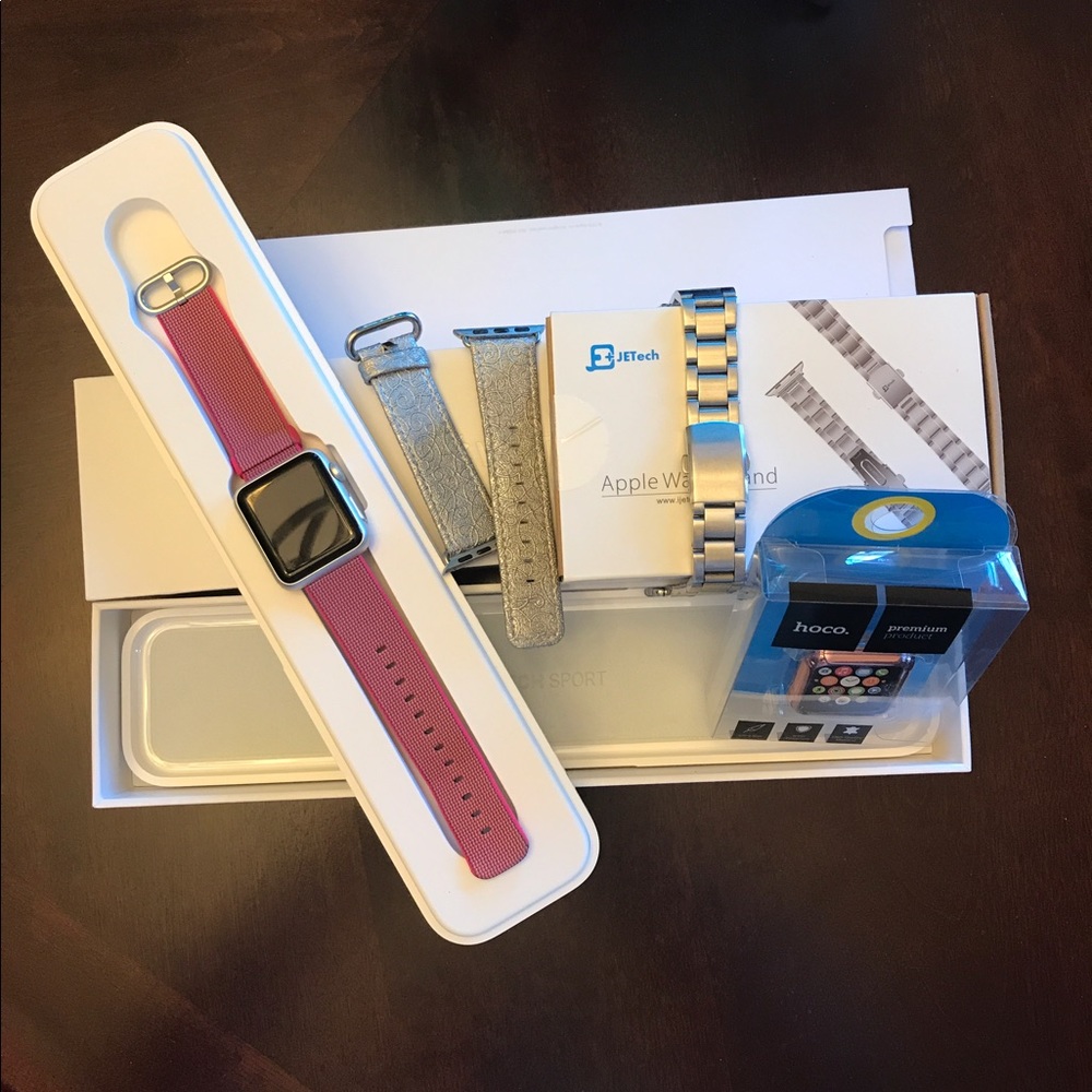 Extra photos of iwatch 38 mm band and all items.