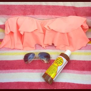 NWOT :: Tangerine Bandeau Bikini Top