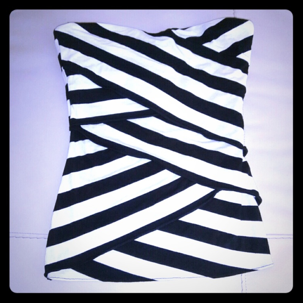 WHBM strapless top
