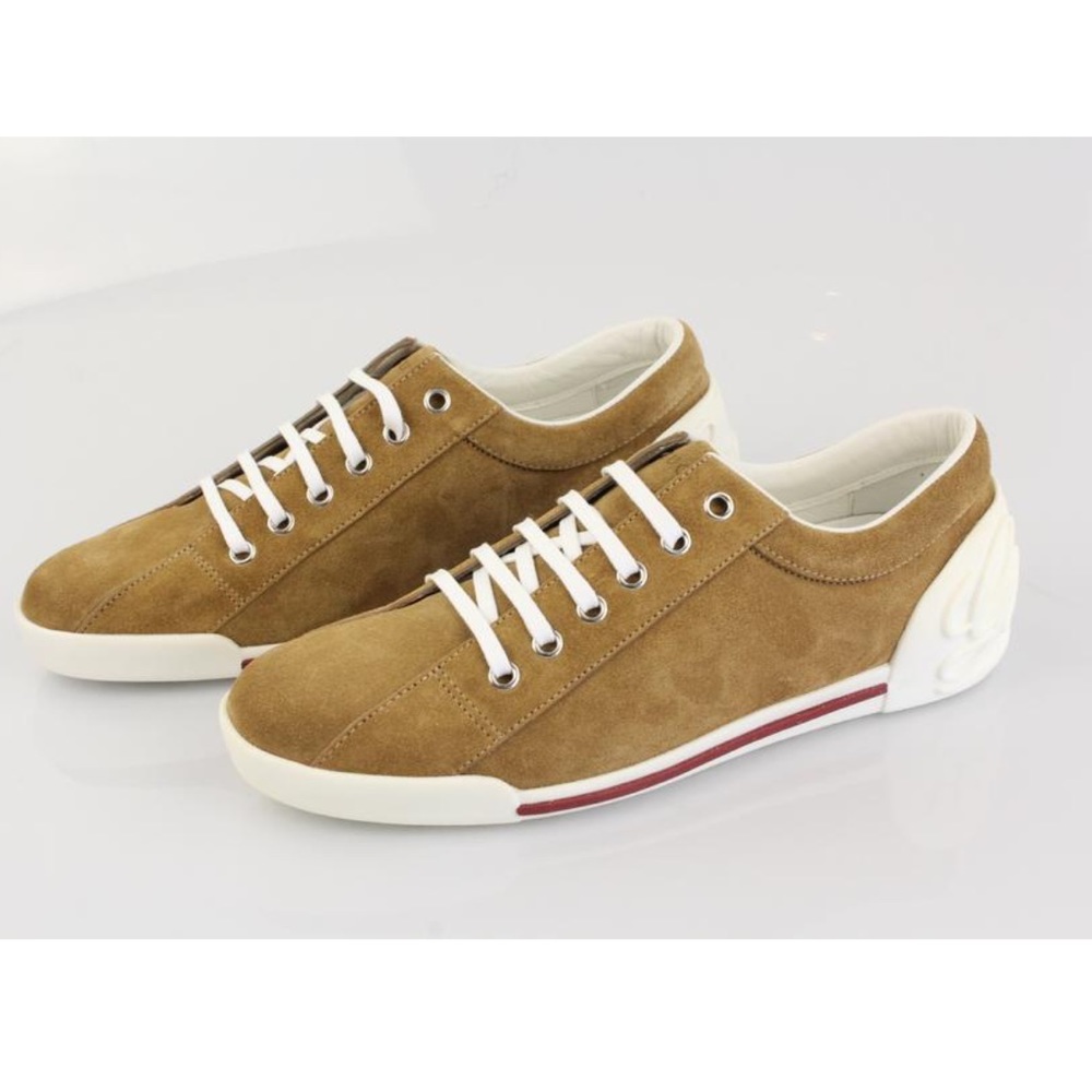 Gucci Suede lace up camel Atlantic shoes/ sneakers
