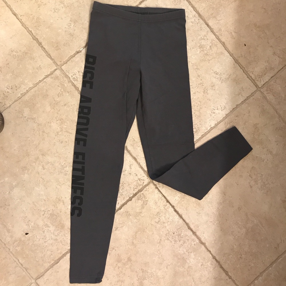 Rise above fitness gray leggings