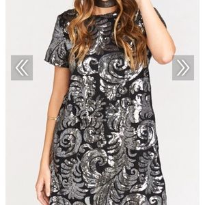 Taullah Dress-Crystal Crown Black